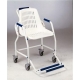 Silla de ducha con ruedas | Reposapies plegables - Foto 2