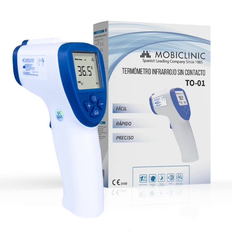 Termómetro digital diseñado para medir la temperatura del cuerpo humano.