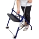 Andador para ancianos | Plegable | Asiento | 2 ruedas | Azul | Emérita | Mobiclinic - Foto 9