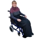 Manta térmica para silla de ruedas | Impermeable| Cinta de sujeción | Lavable | 90 x 105 cm - Foto 2