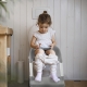 Asiento de inodoro infantil | Cómodo | Seguro | Con escaleras | Antideslizante | Regulable | Plegable|Gris y blanco|Mobiclinic - Foto 15