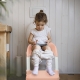 Asiento de inodoro infantil | Cómodo | Seguro | Con escaleras | Antideslizante | Regulable | Plegable|Rosa y blanco|Mobiclinic - Foto 14