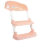 Asiento de inodoro infantil | Cómodo | Seguro | Con escaleras | Antideslizante | Regulable | Plegable|Rosa y blanco|Mobiclinic - Foto 3