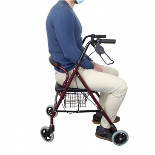Andador Para Ancianos Ortopédico Plegable Con Ruedas