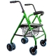 Andador para adultos | Plegable | Aluminio | Asiento y respaldo | Verde | Paterna | Clinicalfy - Foto 1