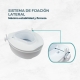 Elevador WC | 10 cm | Blanco | Titán | Hasta 160 Kg| Mobiclinic - Foto 3