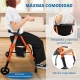 Andador para ancianos | Acero | Plegable | Asiento y respaldo | 2 ruedas | Cesta | Premium | Nerón | Mobiclinic - Foto 3