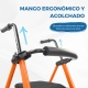 Andador para ancianos | Acero | Plegable | Asiento y respaldo | 2 ruedas | Cesta | Premium | Nerón | Mobiclinic - Foto 6