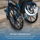 Silla de ruedas plegable | Ruedas traseras grandes extraíbles | Ancho 46 cm | Azul | Marsella | Mobiclinic - Foto 5