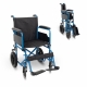 Silla de ruedas plegable | Ruedas traseras pequeñas extraíbles | Ancho 46 cm | Azul | Marsella | Mobiclinic - Foto 1