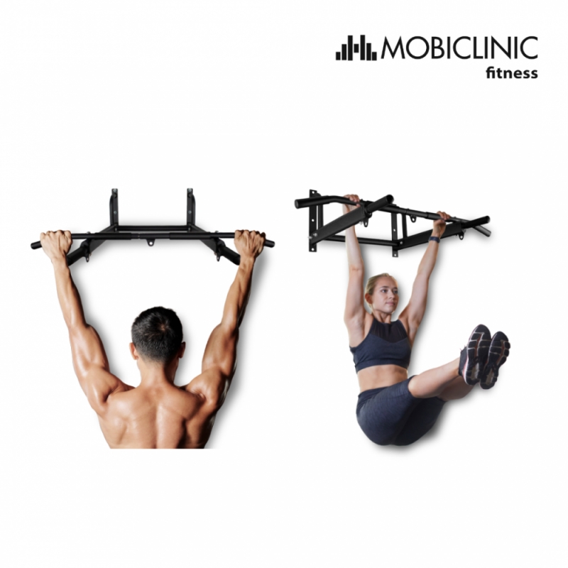 Mobiclinic® Fitness, Barra dominadas, Kit de anclaje incluido