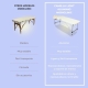 Camilla de masaje plegable | Reposacabezas | Portátil | Aluminio | 186x60 cm | Crema | CA-01 Light | Mobiclinic - Foto 7