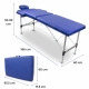 Camilla de masaje plegable | Reposacabezas | Portátil | Aluminio | 186x60 cm | Azul | CA-01 Light | Mobiclinic - Foto 3