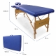 Camilla de masaje plegable | Reposacabezas | Portátil | Madera | 186x60 cm | Azul | CM-01 Light | Mobiclinic - Foto 2