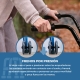 Andador plegable | Asiento y respaldo | Aluminio | Cesta | Para ancianos | Azul | Prado | Mobiclinic - Foto 4