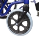 Silla de ruedas para ancianos | Plegable | Rueda grande | Asiento ancho 46 cm | Azul Giralda | Mobiclinic - Foto 8