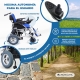 Silla de ruedas eléctrica | Plegable |Auton. 20 km | Aluminio | 20Ah | Azul y negra | Lyra | Mobiclinic - Foto 4