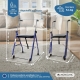 Andador para ancianos | Plegable | Asiento | 2 ruedas | Azul | Emérita | Mobiclinic - Foto 2