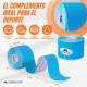 Pack de 4 Kinesiotape | Rosa, Azul, Negro y Beige | Impermeable | Venda neuromuscular | 5mx5cm | Mobitape | Mobiclinic - Foto 2