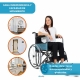 Silla de ruedas plegable | Ruedas grandes | Ortopédica | Ligera | Júcar | Clinicalfy - Foto 7