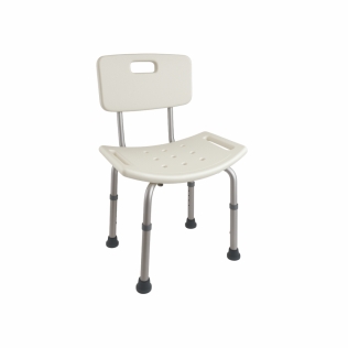 Silla de baño | Regulable en altura | Aluminio | Respaldo | Olivo | Mobiclinic