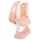 Asiento de inodoro infantil | Cómodo | Seguro | Con escaleras | Antideslizante | Regulable | Plegable|Rosa y blanco|Mobiclinic - Foto 6