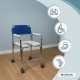 Silla para WC | Ruedas | Reposabrazos | Aluminio | Azul | Manzanares | Mobiclinic - Foto 5