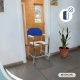 Silla para WC | Ruedas | Reposabrazos | Aluminio | Azul | Manzanares | Mobiclinic - Foto 6