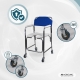 Silla para WC | Ruedas | Reposabrazos | Aluminio | Azul | Manzanares | Mobiclinic - Foto 7