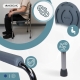 Silla WC | Con tapa | Altura regulable | Reposabrazos | Acero cromado | Puente | Mobiclinic - Foto 4