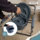 Silla WC | Con tapa | Altura regulable | Reposabrazos | Acero cromado | Puente | Mobiclinic - Foto 7